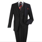 black suit vest satin finish double breasted