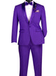 Bellatrix Collection: Royal Purple 2-Piece Luxurious Stretch Slim Fit Tuxedo with Shawl Lapel