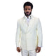 Arcturus Collection: Statement Off White Double-Breasted Shawl Lapel Tuxedo