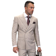 Lyra Collection: Tan Double-Breasted Regular Fit Suit