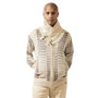 Metro Winter Collection: Men's Tan Patterned Sweater