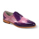 Delvecchio Collection: Men's Purple & Orchid Wingtip Lace-Up Dress Shoe with Genuine Leather Upper