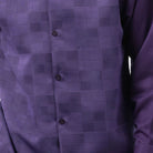 grape checkerboard jacquard textured walking suit shirt fabric
