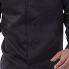 black diamond jacquard textured walking suit shirt