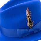 montique royal wide brim wool felt fedora with grosgrain ribbon