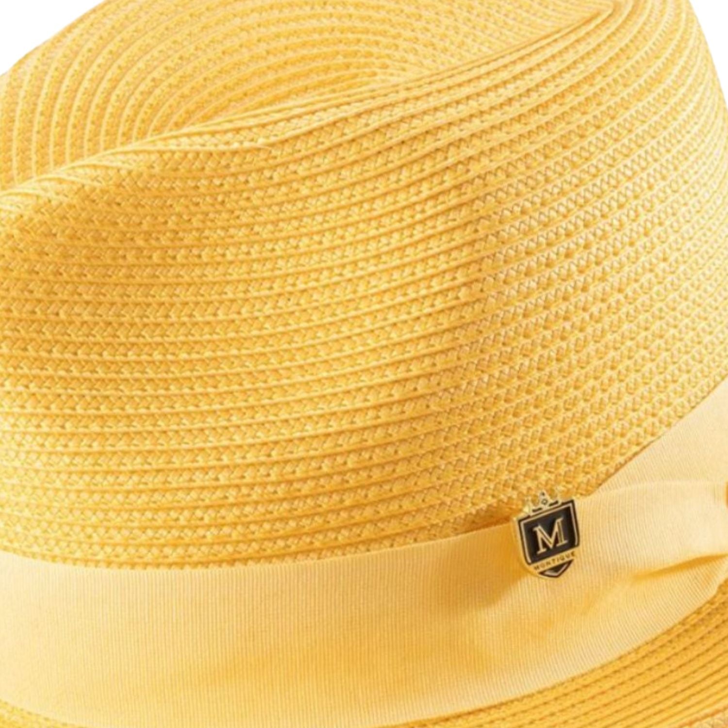 Canary Braided Wide Brim Pinch Crown Fedora Hat – Suits & More
