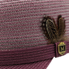 close up woven toyo straw texture safari hat