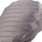 Side view grey ivy cap showing textured fabric and curved brim