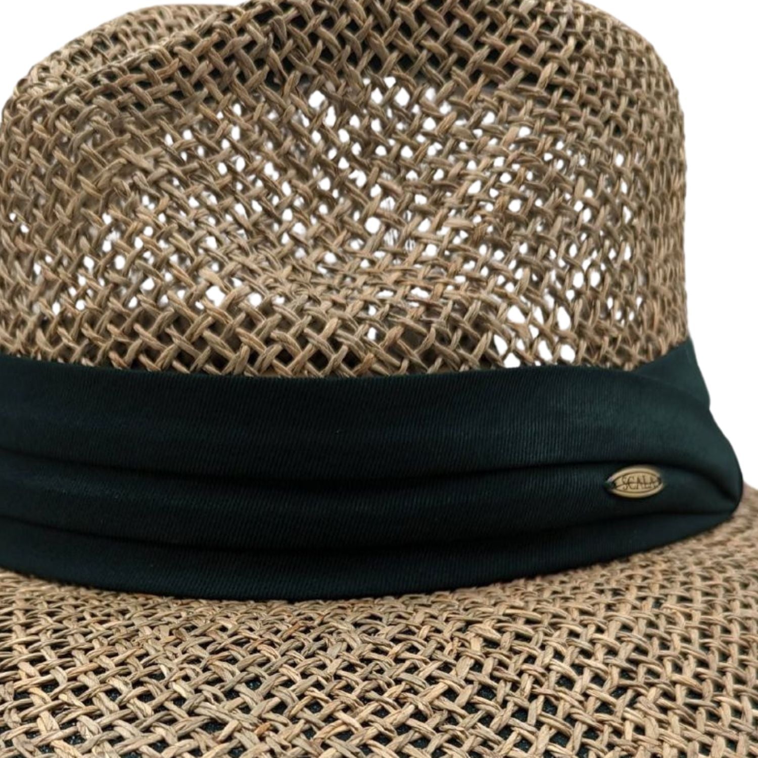 Twisted Seagrass Safari Hat 3 Inch Brim-Dark Green – Suits & More