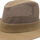 natural wide brim sun hat mesh side detail