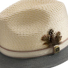 close up airy crown breathable weave fedora