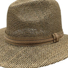 close up woven toyo straw texture safari hat