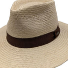 close up grosgrain band detail natural hat