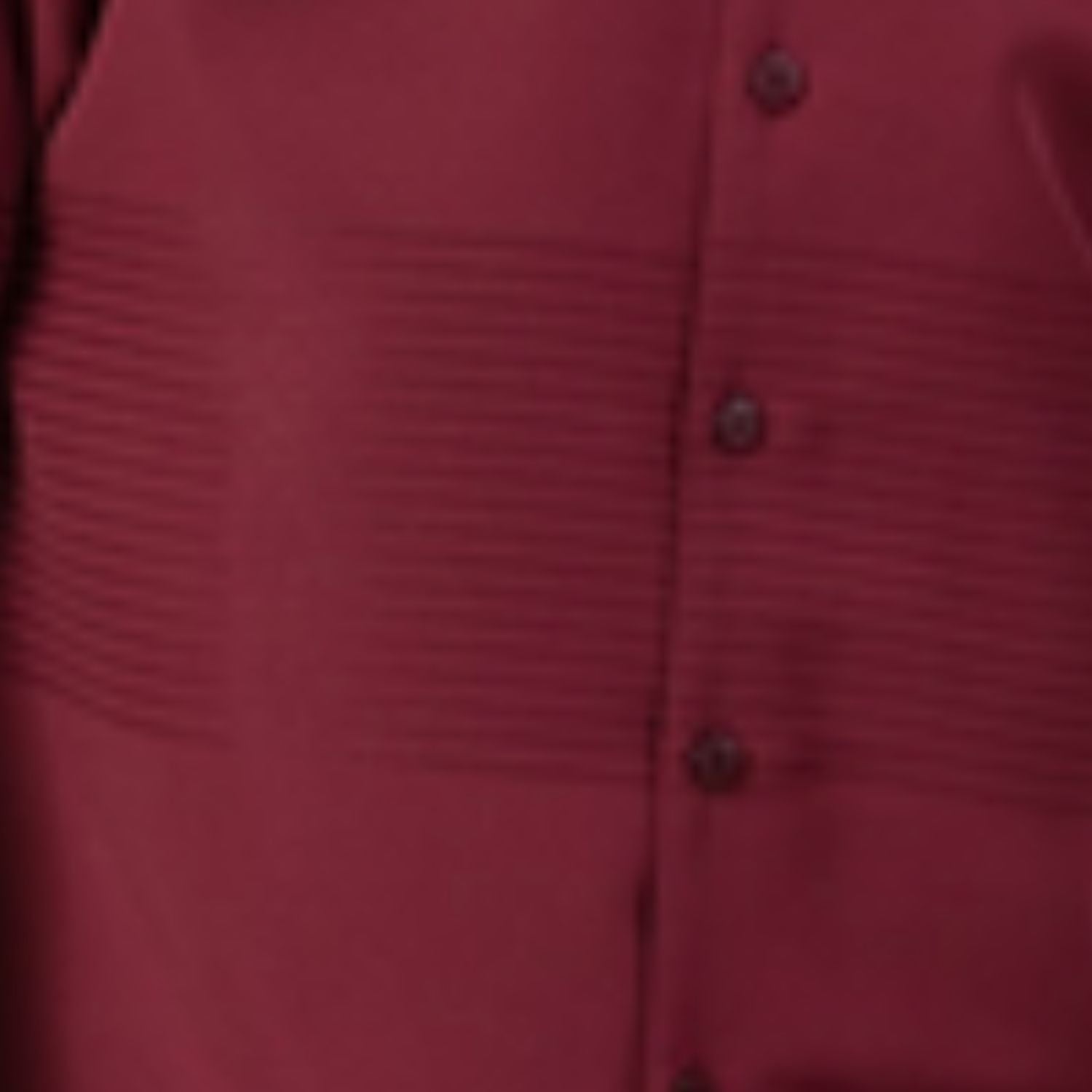 Close-up of the burgundy tone-on-tone horizontal stripe texture on the refined polyester walking suit.
