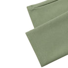 Stacy Adams sage green 4-way stretch adjustable waistband pants hem detail