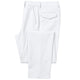 White Modern Fit 4-Way Stretch Adjustable Waistband Dress Pants by Stacy Adams