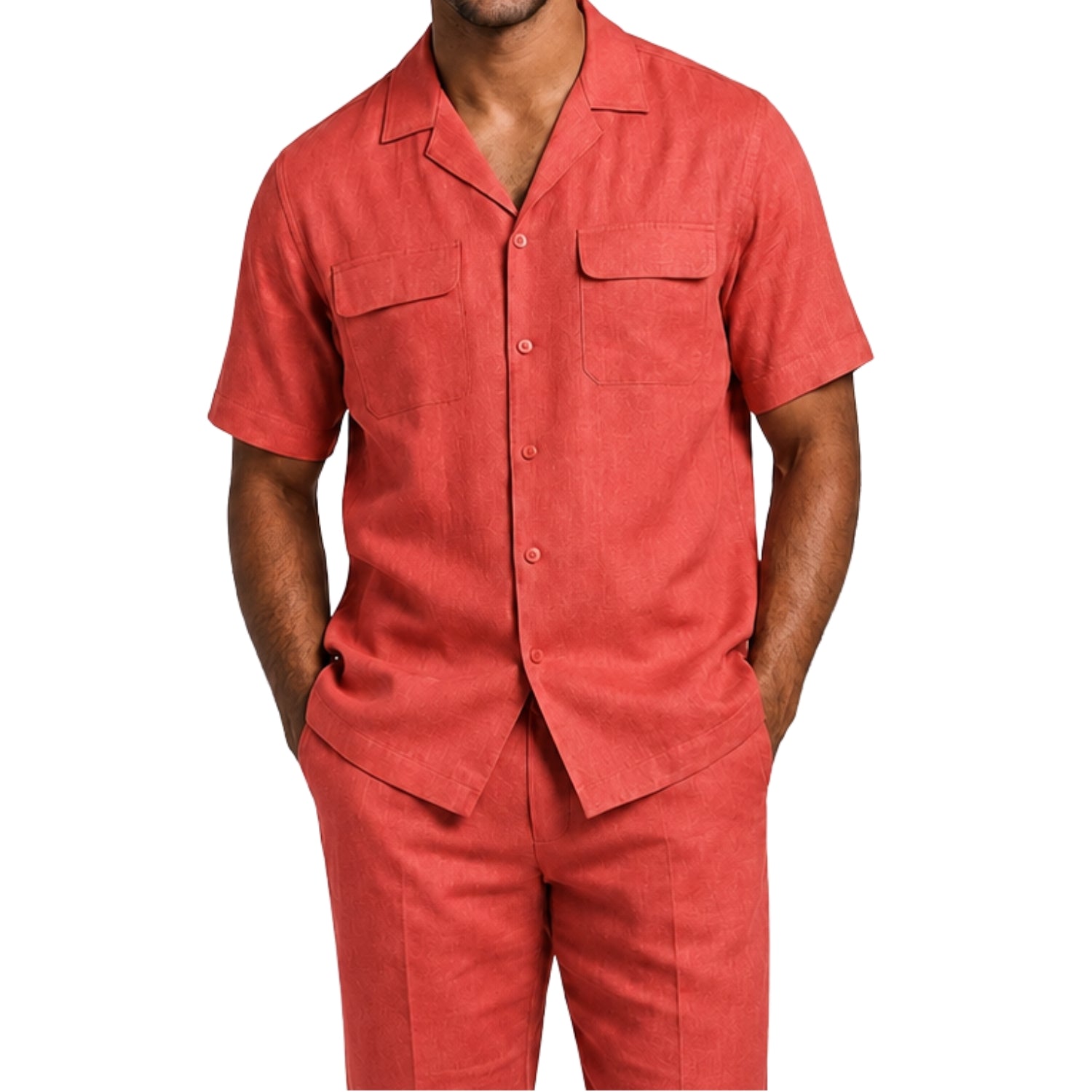 Sunset Linen Walking Suit Set by Stacy Adams – Suits & More