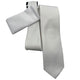 Aurelius Collection: Stacy Adams Tie and Pocket Square Set - White