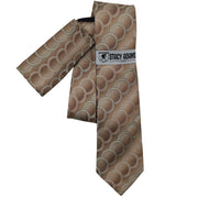 Men's Stacy Adams Interlocking Circle Tie & Pocket Square Set - Champagne