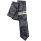 Men's Stacy Adams Paisley Tie & Pocket Square Set - Chocolate/French Blue