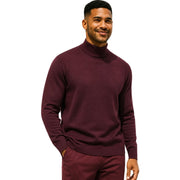 Men's Long Sleeve Mock Neck Knit Tee - Fig