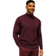 Men's Long Sleeve Mock Neck Knit Tee - Fig