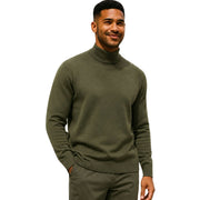Men's Long Sleeve Mock Neck Knit Tee - Olive