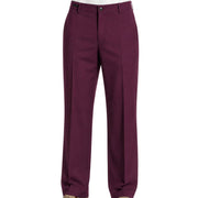 Men's Cavalry Twill Full-Cut Dress Pants - Burgundy