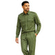 Men's Oversized Double Pocket Designer Cut 2-Piece Set - Olive by Stacy Adams