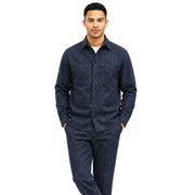 Men's Melange Double Pocket 2-Piece Set - Navy by Stacy Adams