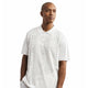 Men’s White Tonal Geometric Short Sleeve Polo by Stacy Adams