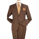coco brown 2 piece modern fit suit front view
