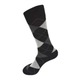 Noctua Collection: Vannucci Black & White Argyle Dress Socks