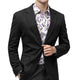 Lacaille Collection: Solid Color Chino Blazer in Black