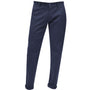 Lacaille Collection: Midnight Blue Chino Long Pants - Flat Front