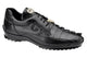 Belvedere Vasco Genuine Hornback Caiman & Italian Calf Sneakers in Black