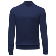Pherkad Collection: Navy Knit Mock Neck Sweater