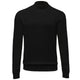Pherkad Collection: Black Knit Mock Neck Sweater