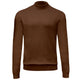 Pherkad Collection: Brown Knit Mock Neck Sweater
