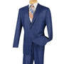 Fashinique Collection: Blue 2 Piece Glen Plaid Single Breasted Regular Fit Suit