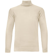 Nihal Collection: Ivory Knit Turtleneck Sweater