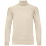 Nihal Collection: Ivory Knit Turtleneck Sweater
