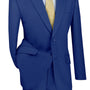 Iris Innovations Collection: Blue 2 Piece Solid Color Single Breasted Modern Fit Suit