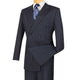 Symphony Collection: Navy 2 Piece Pinstripe Double Breasted Regular Fit Suit