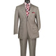 Prestigio Collection: Grey 2 Piece Solid Color Single Breasted Regular Fit Suit