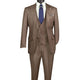 Talitha Collection: Deep Taupe 3-Piece Single-Breasted Suit - Luxury Wool Feel - Regular Fit