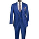 Talitha Collection: Estate Blue 3-Piece Single-Breasted Suit - Luxury Wool Feel - Regular Fit