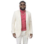 Circinus Collection: Cream Solid Velvet Blazer