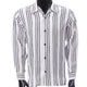 Crimson Lane Collection: Montique Men’s Black Stripe Long Sleeve Shirt