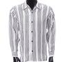 Crimson Lane Collection: Montique Men’s Black Stripe Long Sleeve Shirt